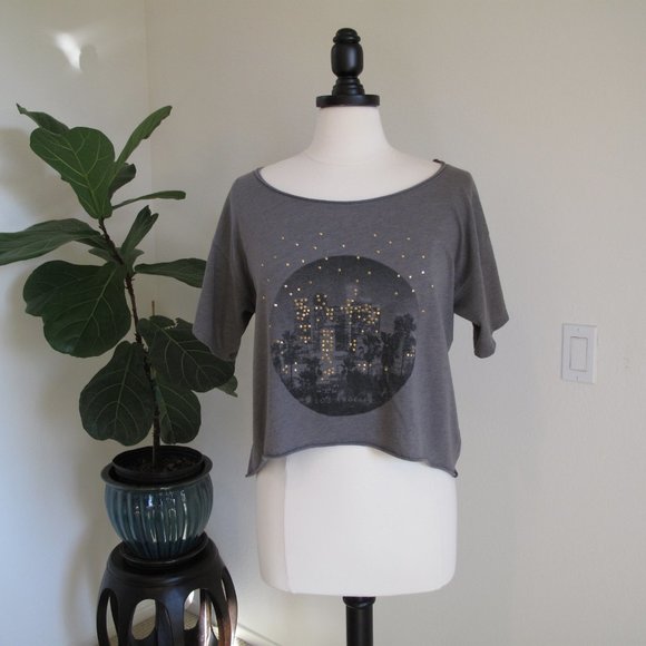 HOLLISTER Grey Los Angeles City Light Tshirt - Picture 10 of 11